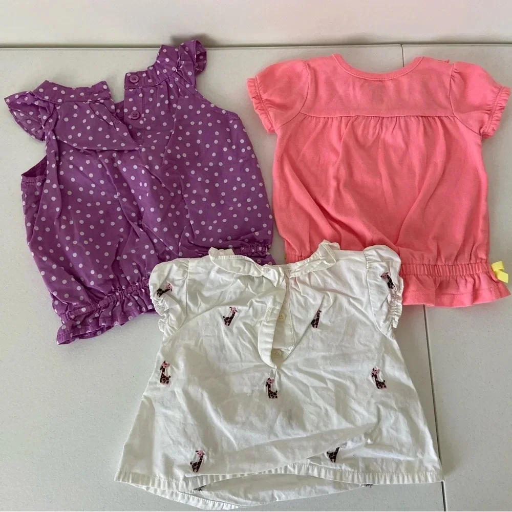 EUC | Gymboree baby girl’s blouse lot bundle of 3 — 12-18 months‎